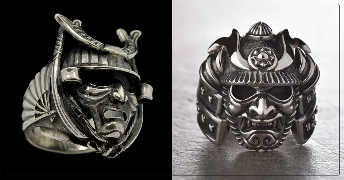 Warrior Face rings